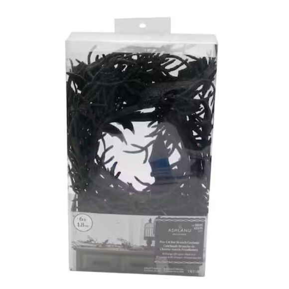 NWOT Ashland Halloween/Day of the Dead/el Dia de los Muertos Bat Garland - Picture 2 of 7